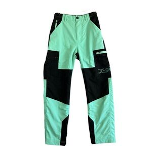 X-GIRL Nylon Color Block Cargo Pants Japanese Streetwear US Size 4 NWT